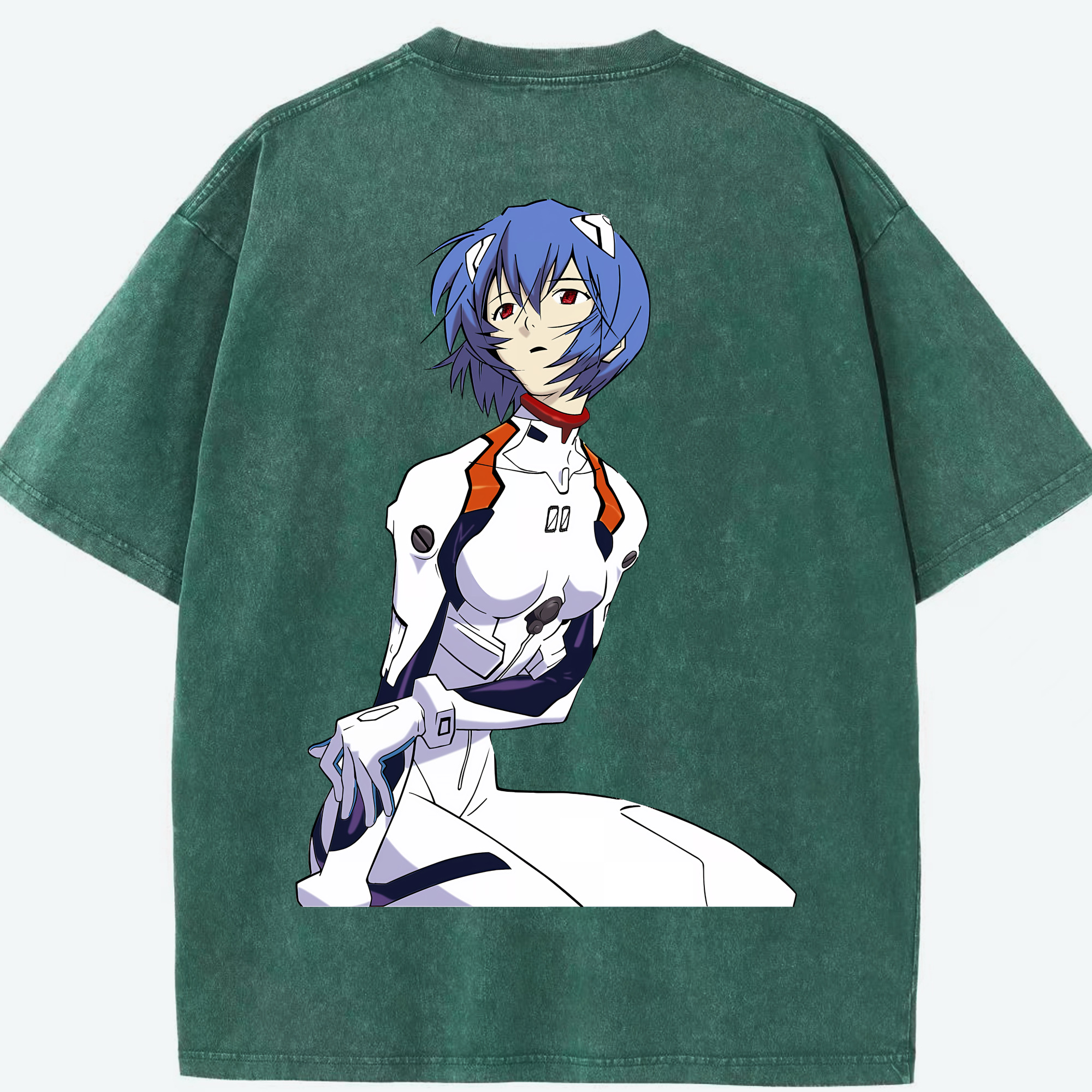 （画像用） EVA 新世紀エヴァンゲリオン 綿100% ヴィンテージ風 半袖Tシャツ（背面プリント）